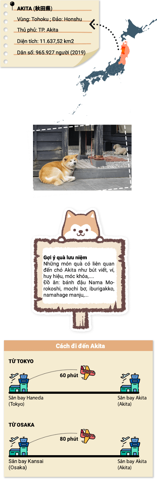 cách đi đến Akita